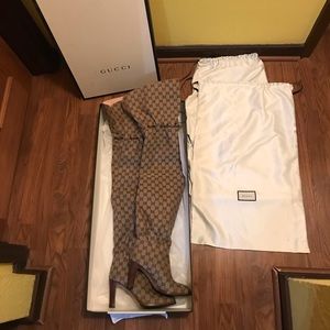 ❤️Original GG Canvas Over the Knee Boot ❤️